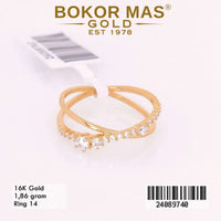 Cincin Emas  Variasi X Permata - 24089740 - 16K