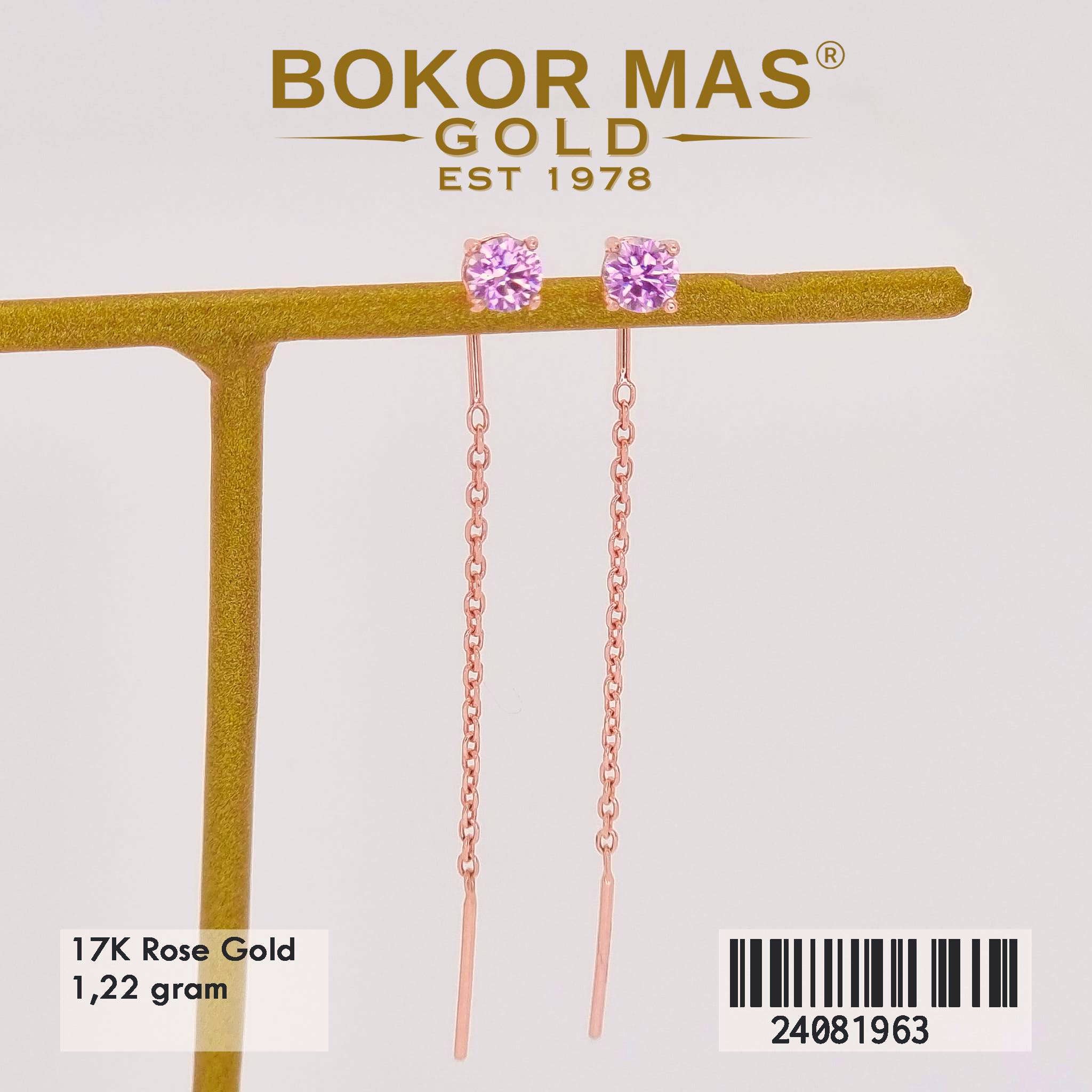 Anting Variasi Permata juntai - 24081963 - 17K