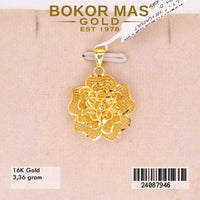 Liontin Emas  Bunga Kuning - 24087946 - 16K