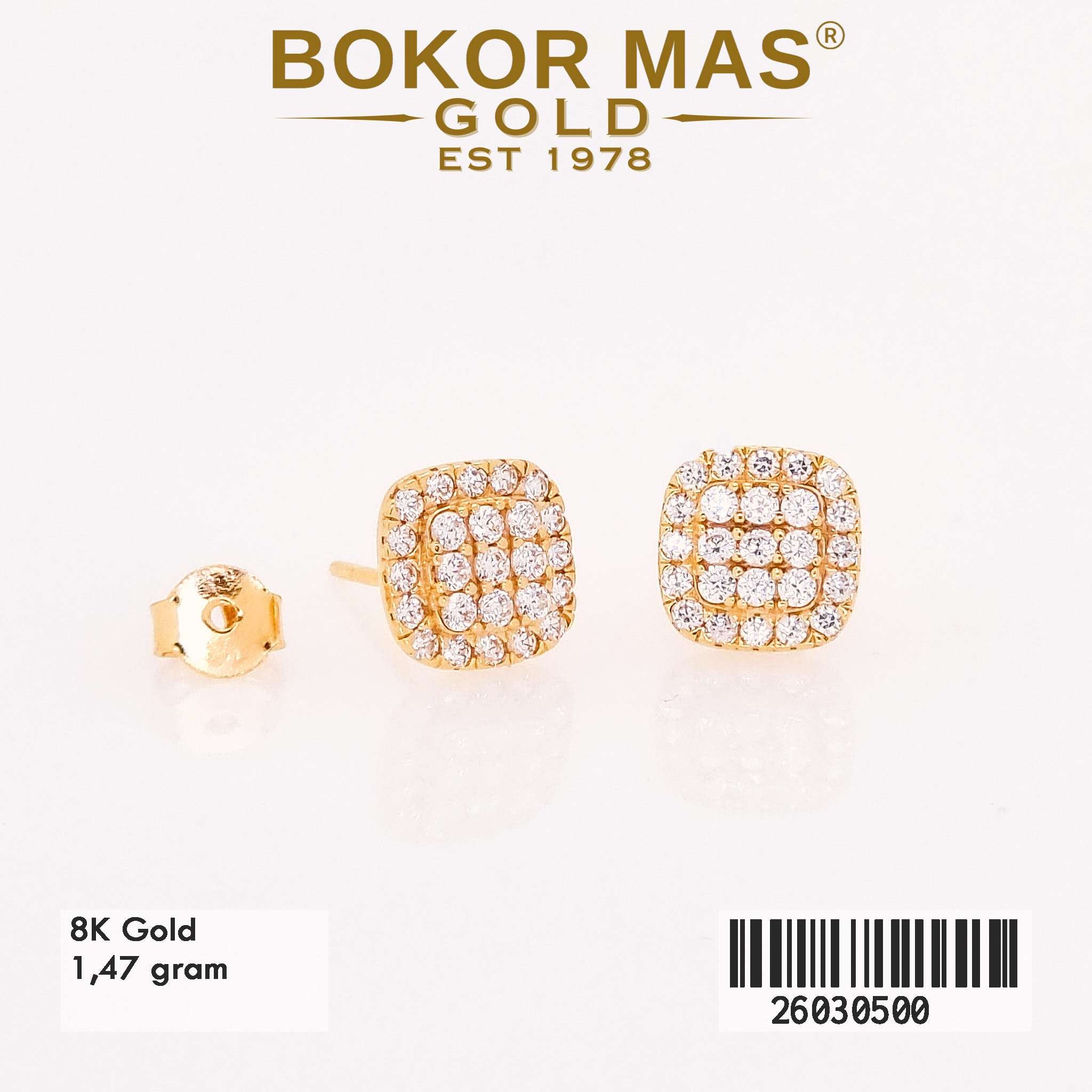 Anting Tusuk Variasi Permata - 26030500 - 8K