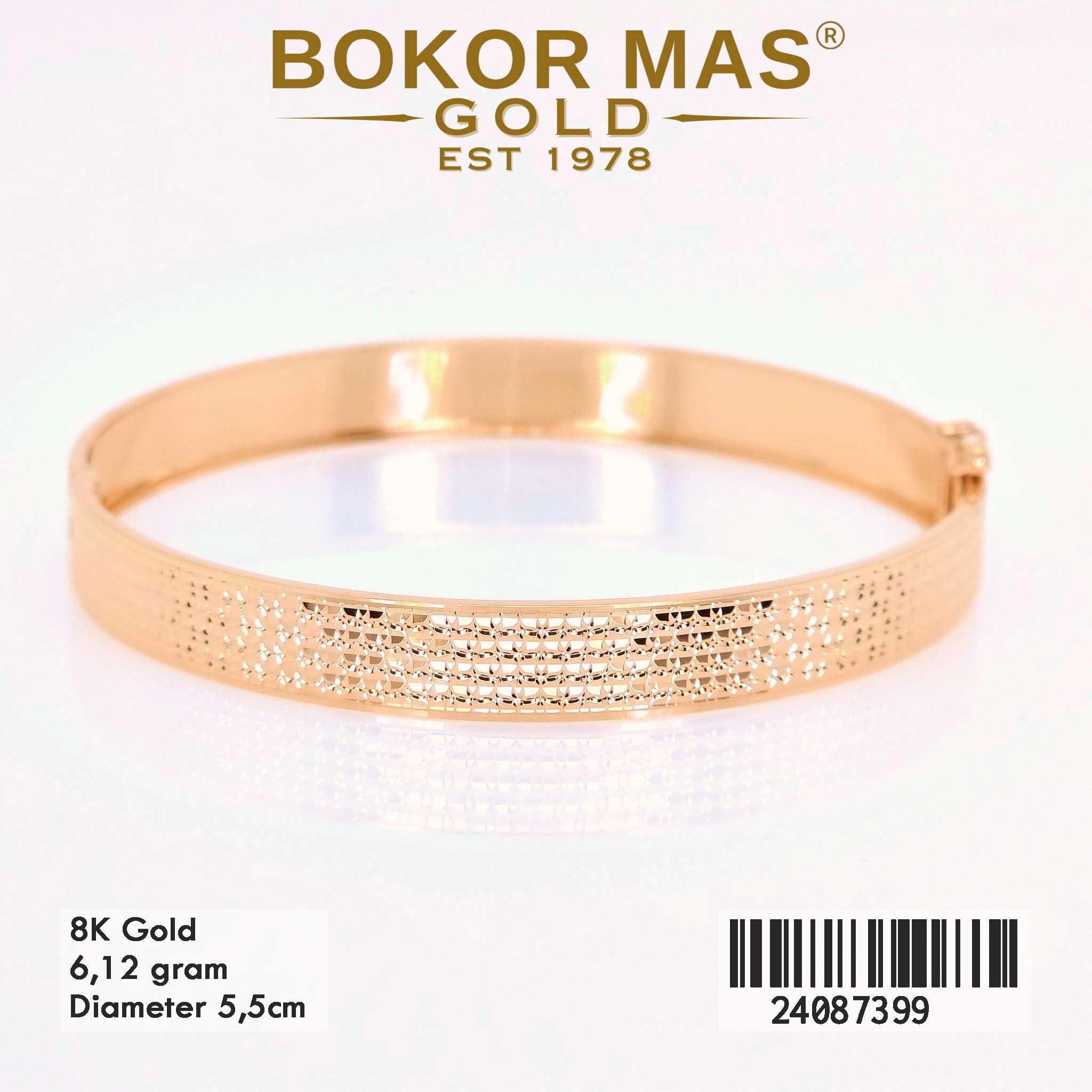 Gelang Bangkok Variasi Tanpa Permata - 24087399 - 8K