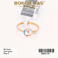 Cincin Emas Anak Variasi Boneka - 24047154 - 8K