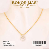 Kalung Emas Holo Variasi Permata - 25048407 - 8K