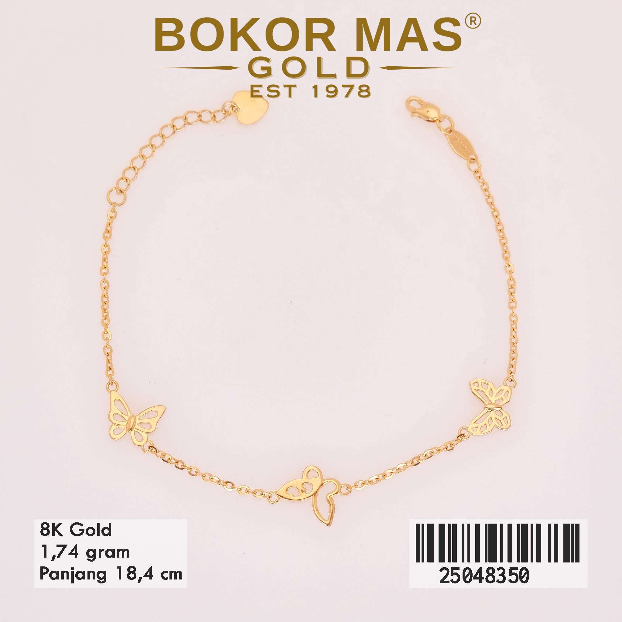 Gelang Rantai Kupu-kupu - 25048350 - 8K