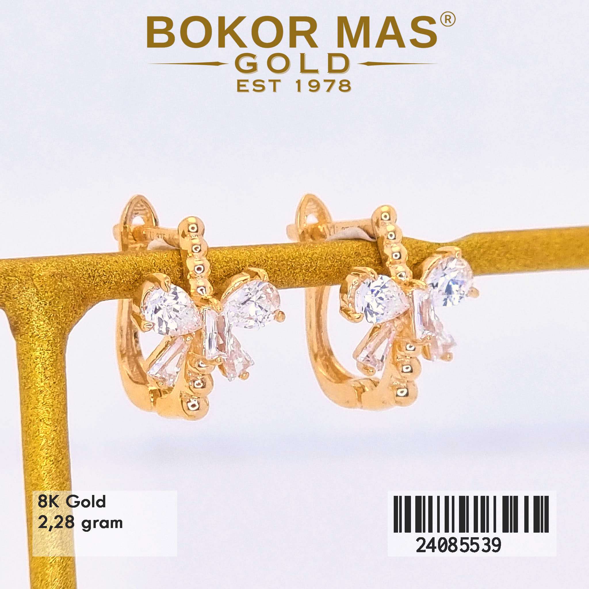 Anting Klip Variasi Permata - 24085539 - 8K