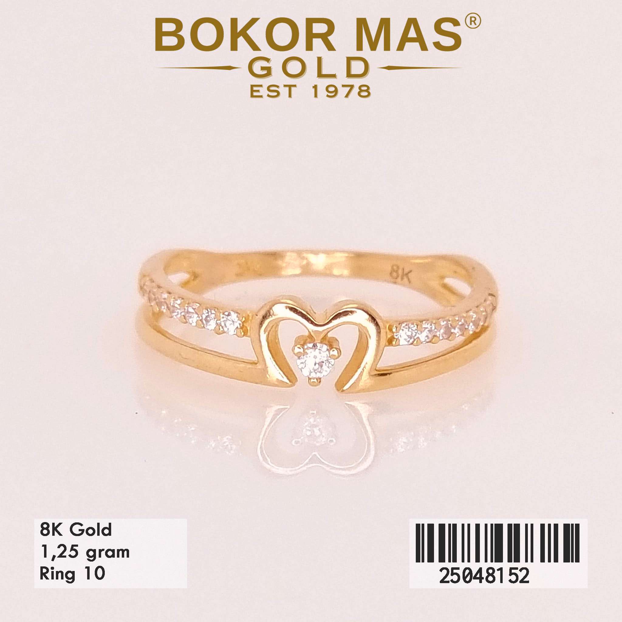 Cincin Variasi Dua Layer Permata - 25048152 - 8K