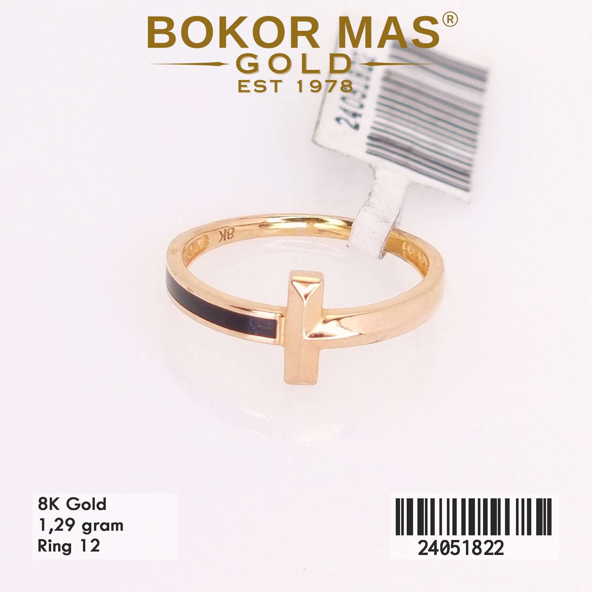 Cincin Tiff Variasi Cat Hitam Tanpa Permata - 24051822 - 8K