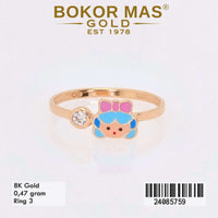 Cincin  Emas Anak Boneka Hairblue - 24085759 - 8K