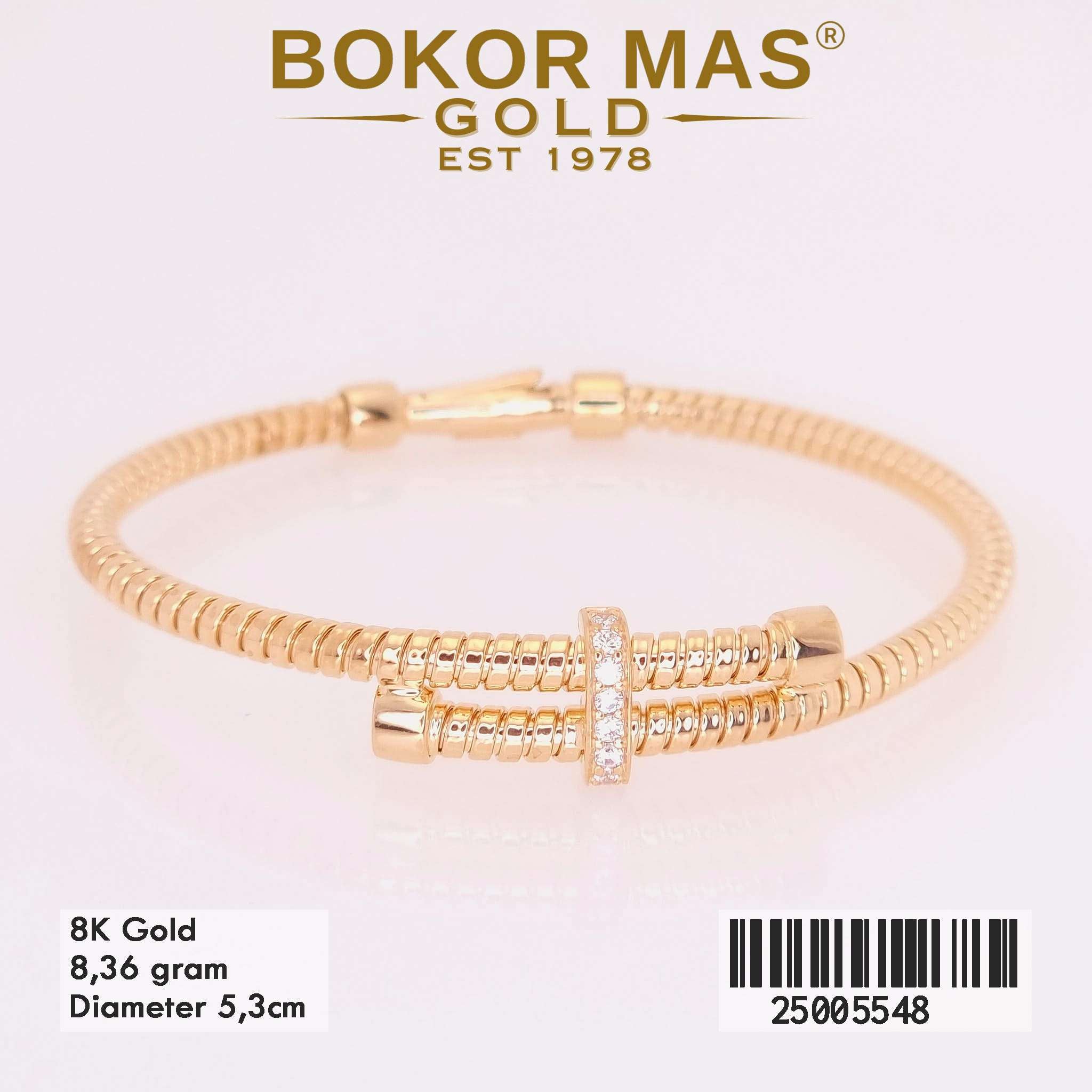Gelang Kaku Ulir Variasi - 25005548 - 8K