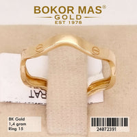 Cincin Emas Variasi Tanpa Permata - 24072391 - 8K