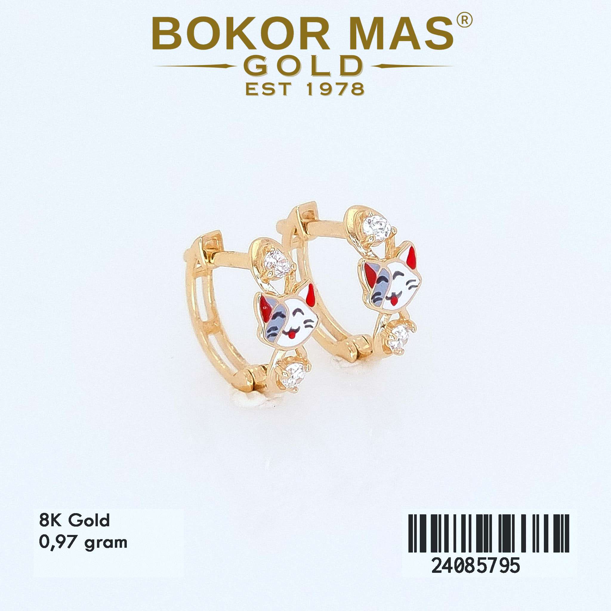 Anting Klip Anak Meow Variasi Permata - 24085795 - 8K