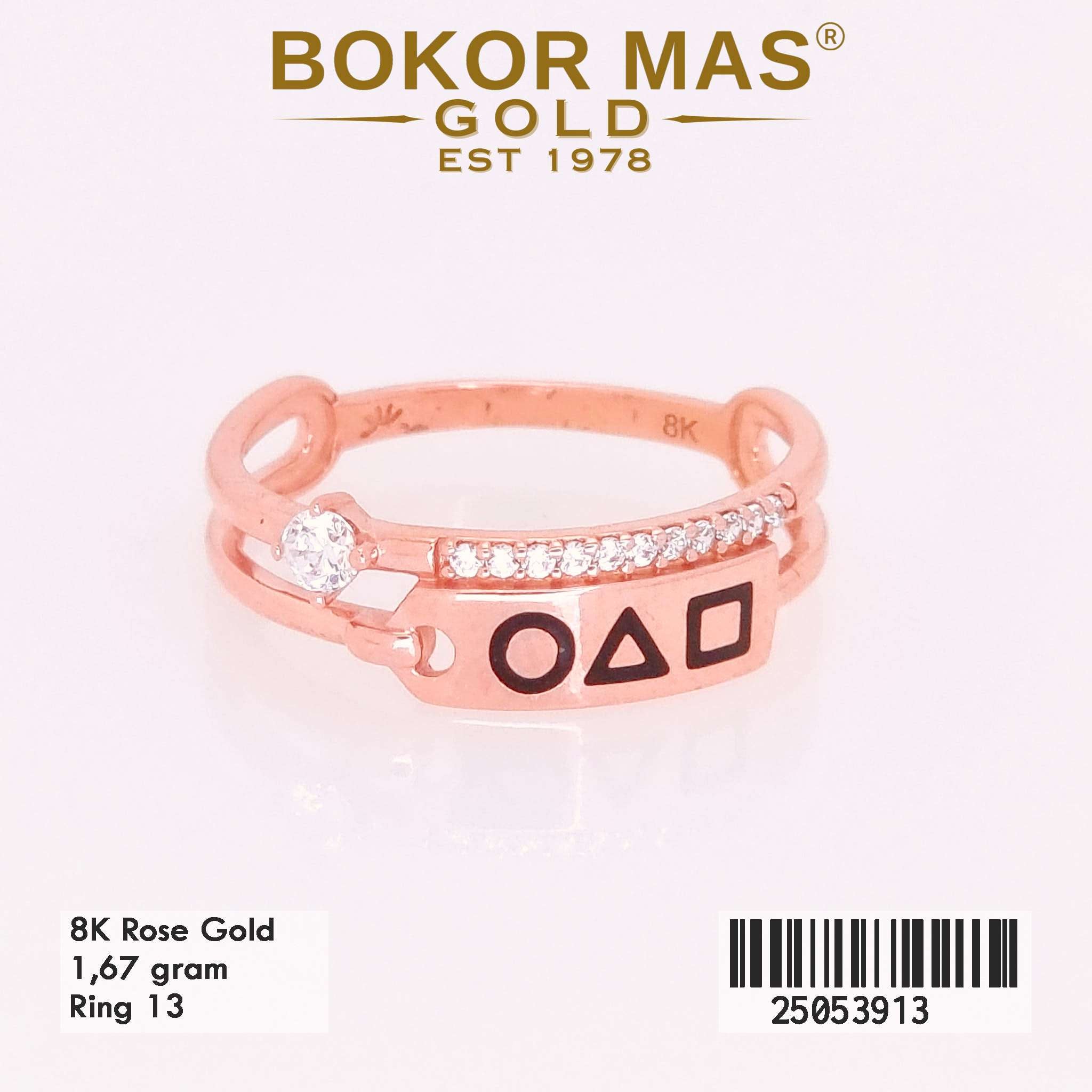 Cincin Emas Variasi Permata - 25053913 - 8K