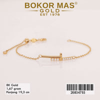 Gelang Rantai Serut Variasi Tiff Permata - 26034793 - 8K