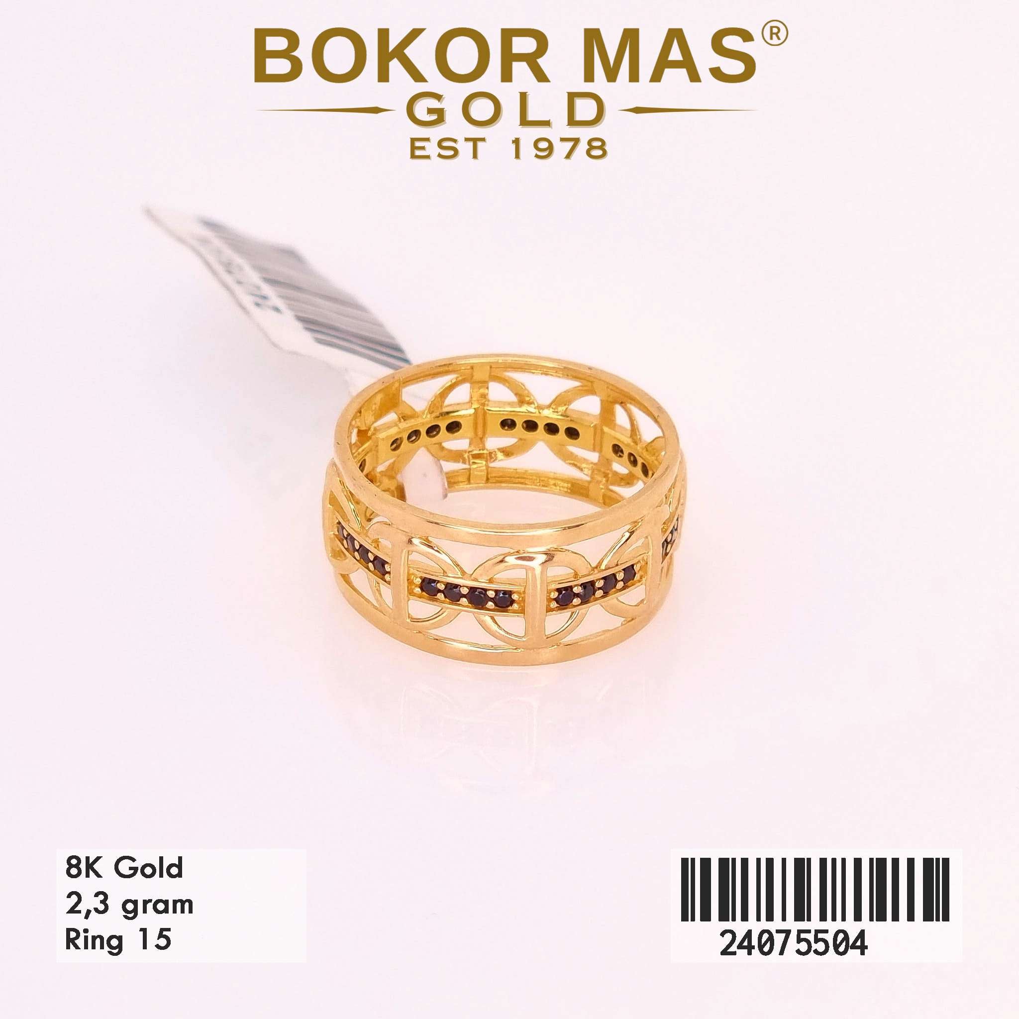 Cincin Variasi Permata Hitam - 24075504 - 8K