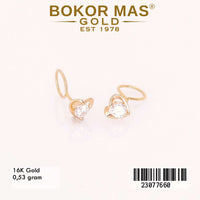 Anting Emas  Toge Variasi Permata - 23077660 - 16K
