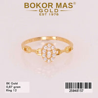 Cincin Emas Variasi Permata - 25048157 - 8K