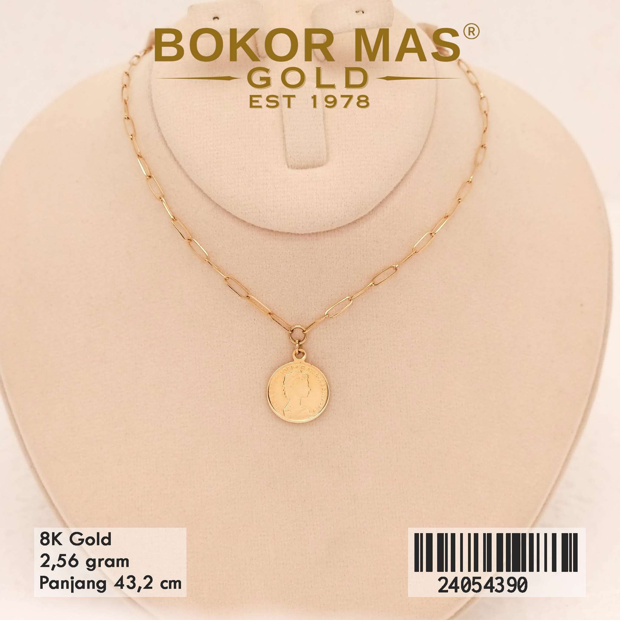 Kalung Tiger Variasi Model Coin - 24054390 - 8K