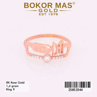 Cincin Emas Variasi BTS Permata - 25053944 - 8K