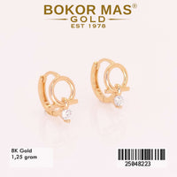 Anting Emas Klip Variasi Permata - 25048223 - 8K