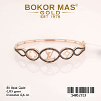 Gelang  Emas Bangkok Variasi Permata - 24062153 - 8K