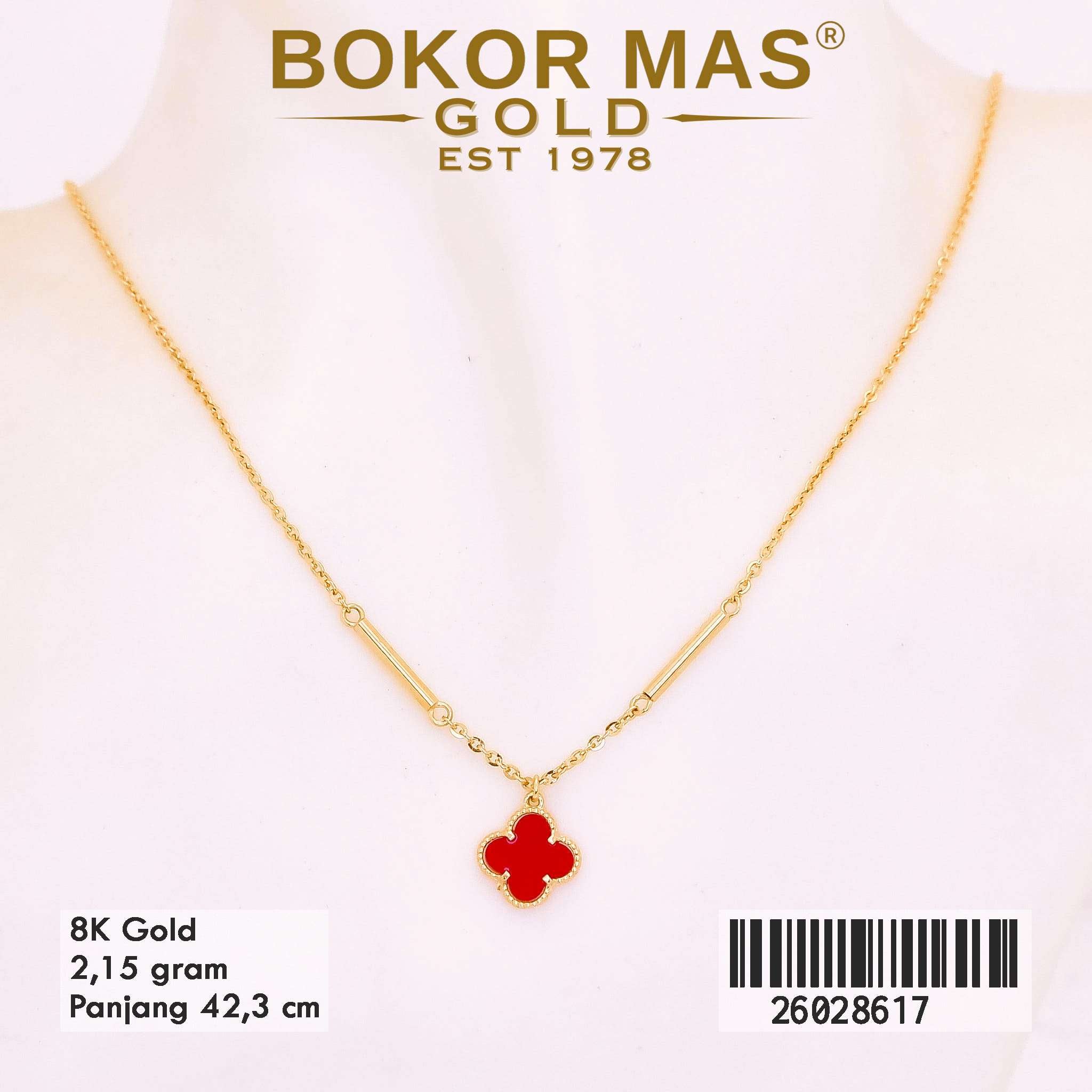 Foto Kalung Emas Asli Kalung Variasi Liont 8K - Perhiasan Asli Bokormas Gold