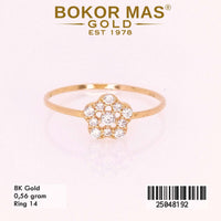 Cincin Emas Variasi Bunga - 25048192 - 8K