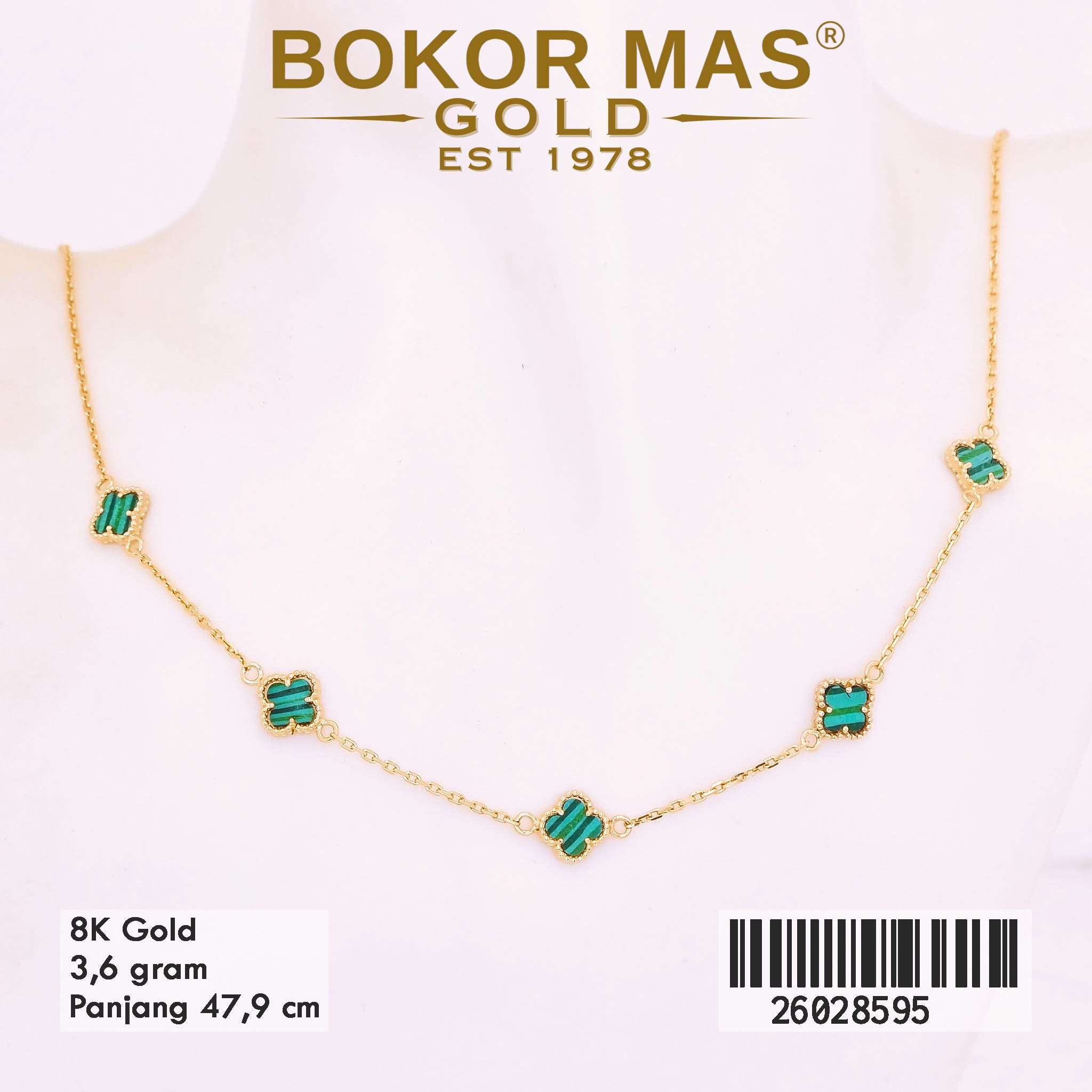 Foto Kalung Emas Asli Kalung Variasi Liont 8K - Perhiasan Asli Bokormas Gold