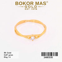 Cincin  Emas Variasi Permata - 24085595 - 8K