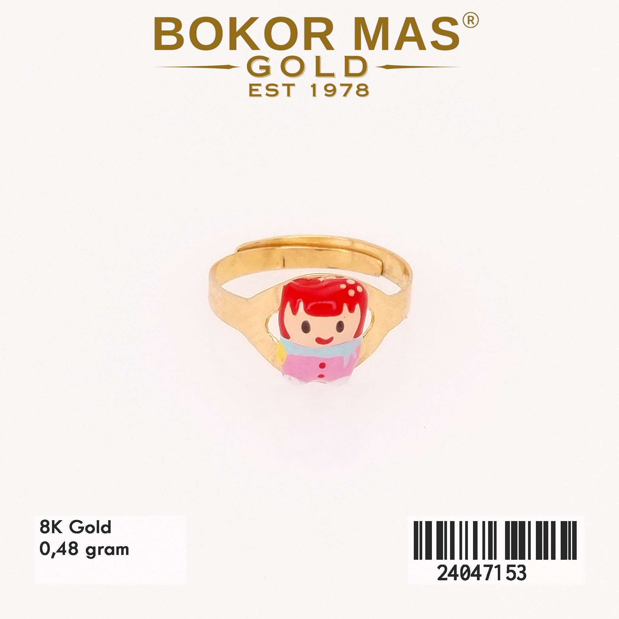 Cincin Anak Variasi Boneka Poni Merah - 24047153 - 8K