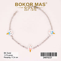 Gelang  Emas Anak Rantai Mainan Boneka - 24076227 - 8K