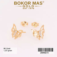 Anting Emas Tusuk Kupu-kupu - 25048273 - 8K