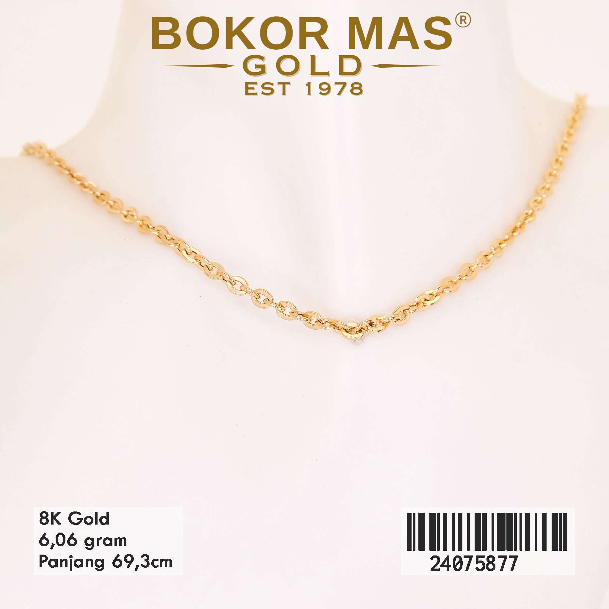 Kalung Toscano Variasi Tanpa Permata - 24075877 - 9K