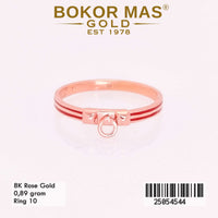 Cincin Emas Variasi Cat Merah - 25054544 - 8K