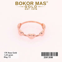 Cincin Emas  Variasi Hati Tanpa Permata - 25013600 - 17K