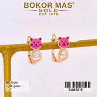 Anting Emas  Anak Klip Variasi Boneka Cat - 24085818 - 8K