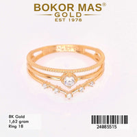 Cincin Emas  Variasi Permata - 24085515 - 8K