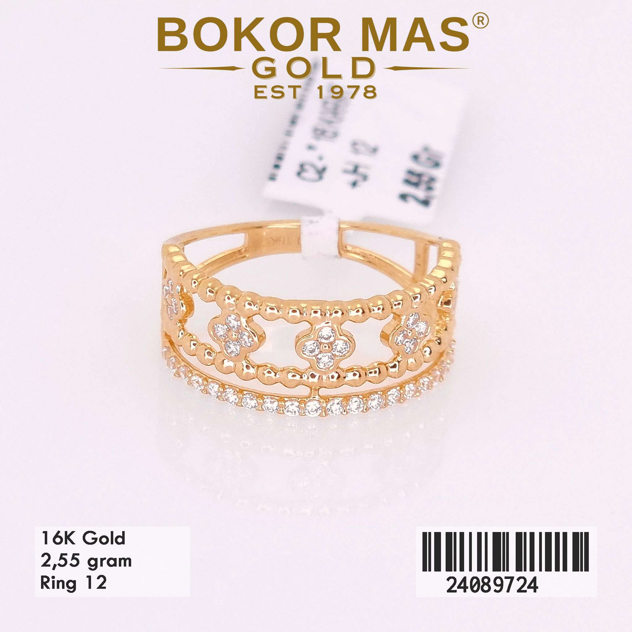 Cincin Variasi Permata - 24089724 - 16K