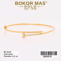 Gelang Kaku Model Permata - 26030101 - 8K