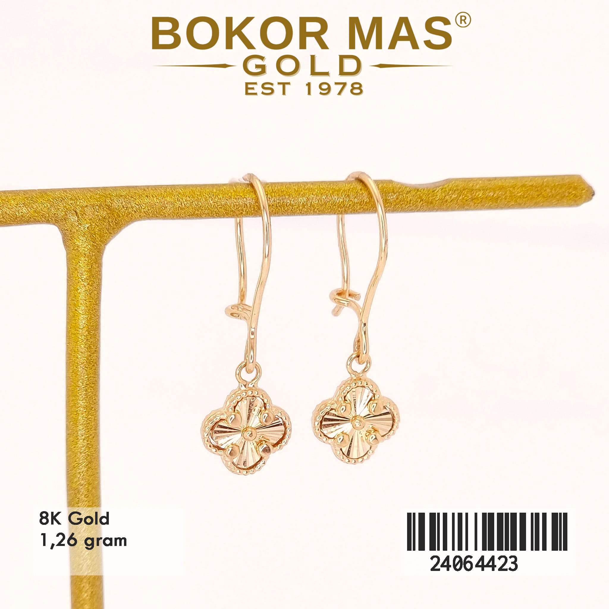 Anting Desi Gantung Clover Alhambra - 24064423 - 8K