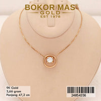 Kalung Emas Italy Santa Variasi Permata - 24054356 - 9K