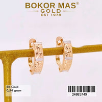 Anting Emas  Klip Variasi Tanpa Permata - 24085749 - 8K