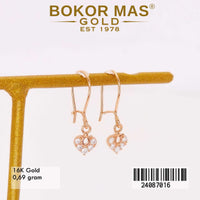 Anting Emas  Desi Love Variasi Permata Putih - 24087016 - 16K