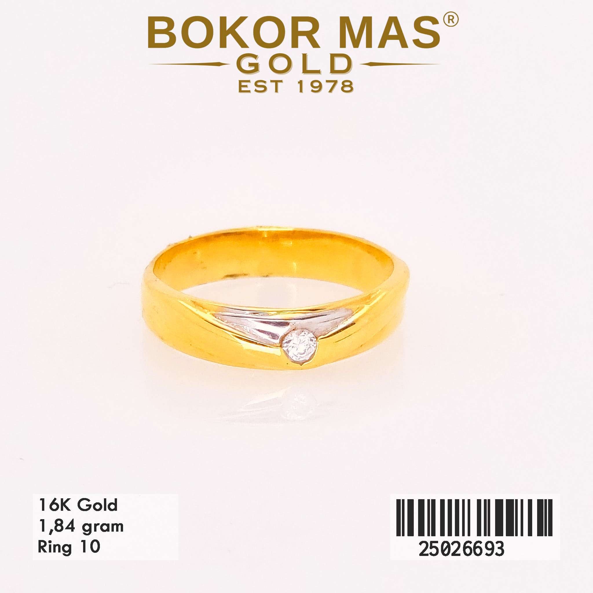 Foto Cincin Emas Asli Cincin Nikah Permata  - Perhiasan Asli Bokormas Gold