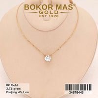 Kalung Emas Siyem Variasi Permata - 24070446 - 8K