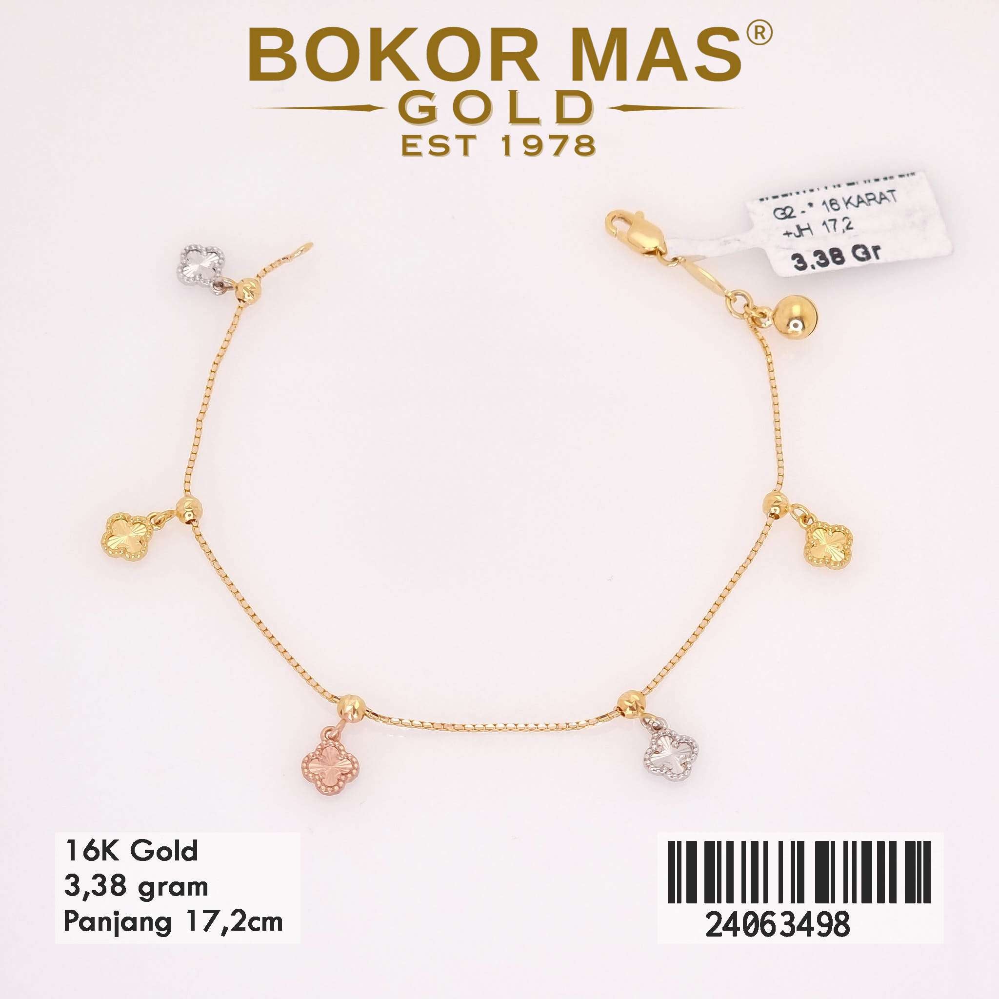 Gelang Rantai Clover Variasi Mainan  - 24063498 - 16K