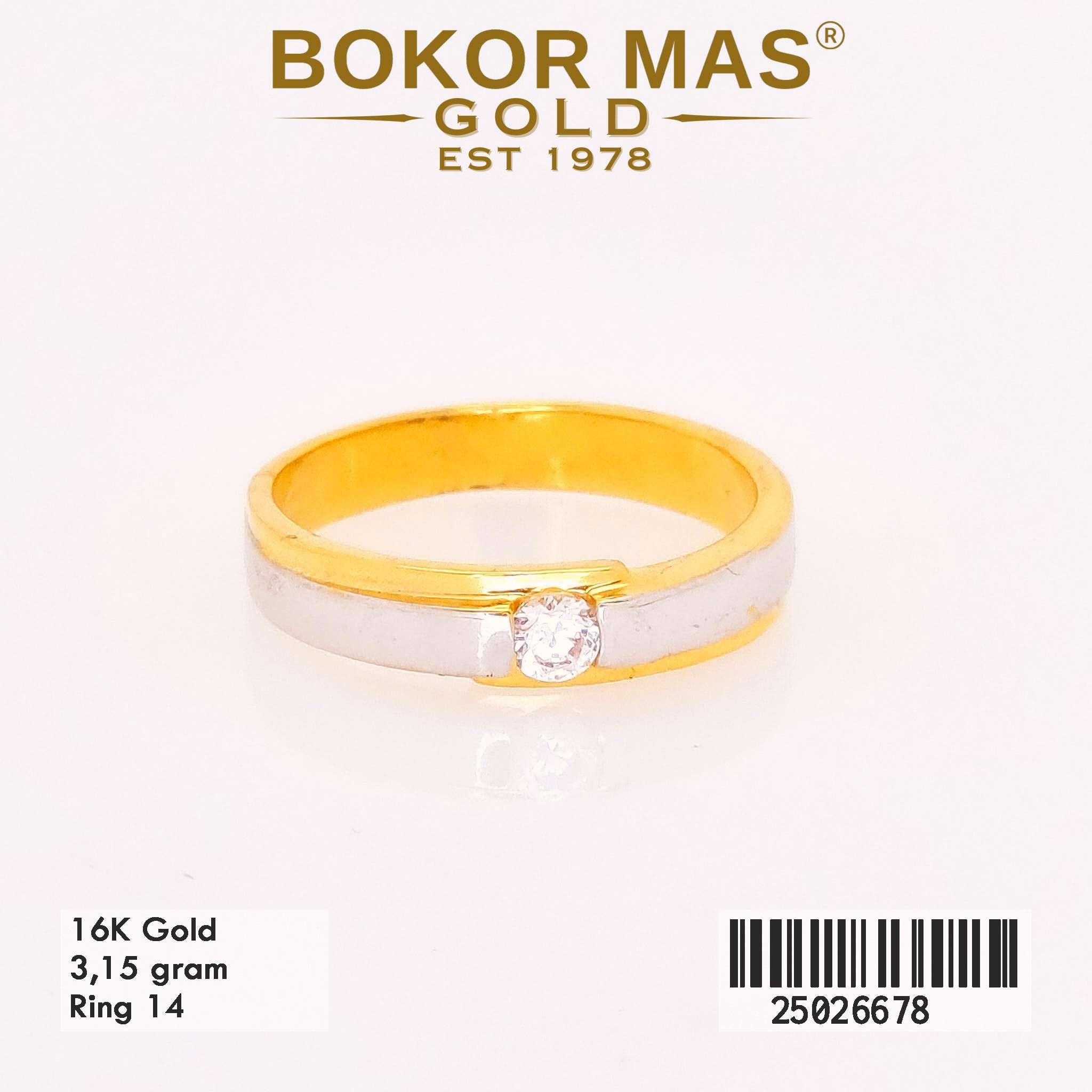 Foto Cincin Emas Asli Cincin Nikah Permata  - Perhiasan Asli Bokormas Gold
