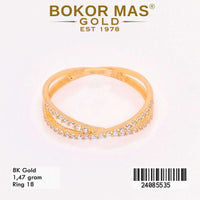 Cincin  Emas Variasi Permata - 24085535 - 8K