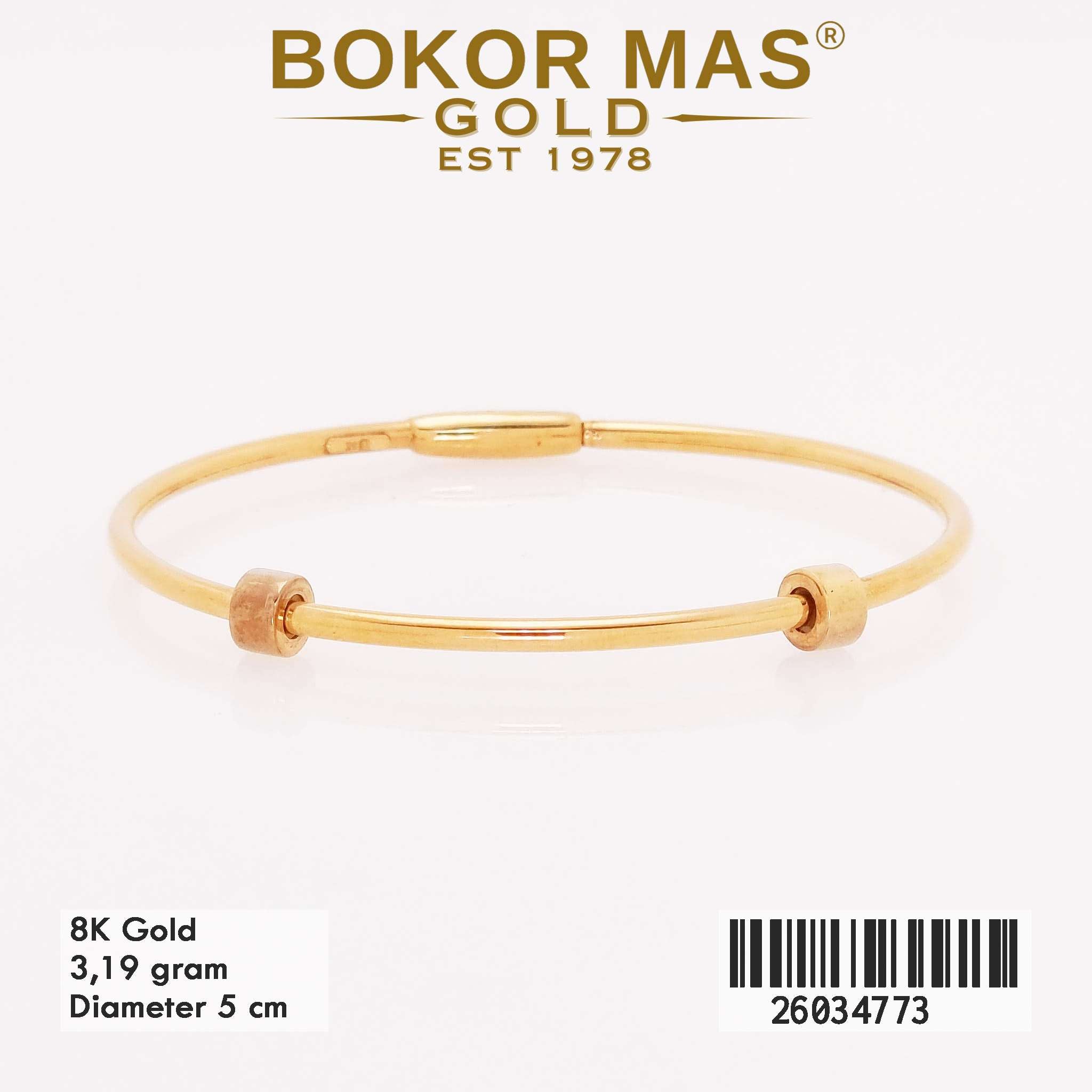  Gelang Kaku Polos - 26034773 - 8K