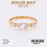 Cincin Emas  Variasi Three Stone - 24085737 - 8K