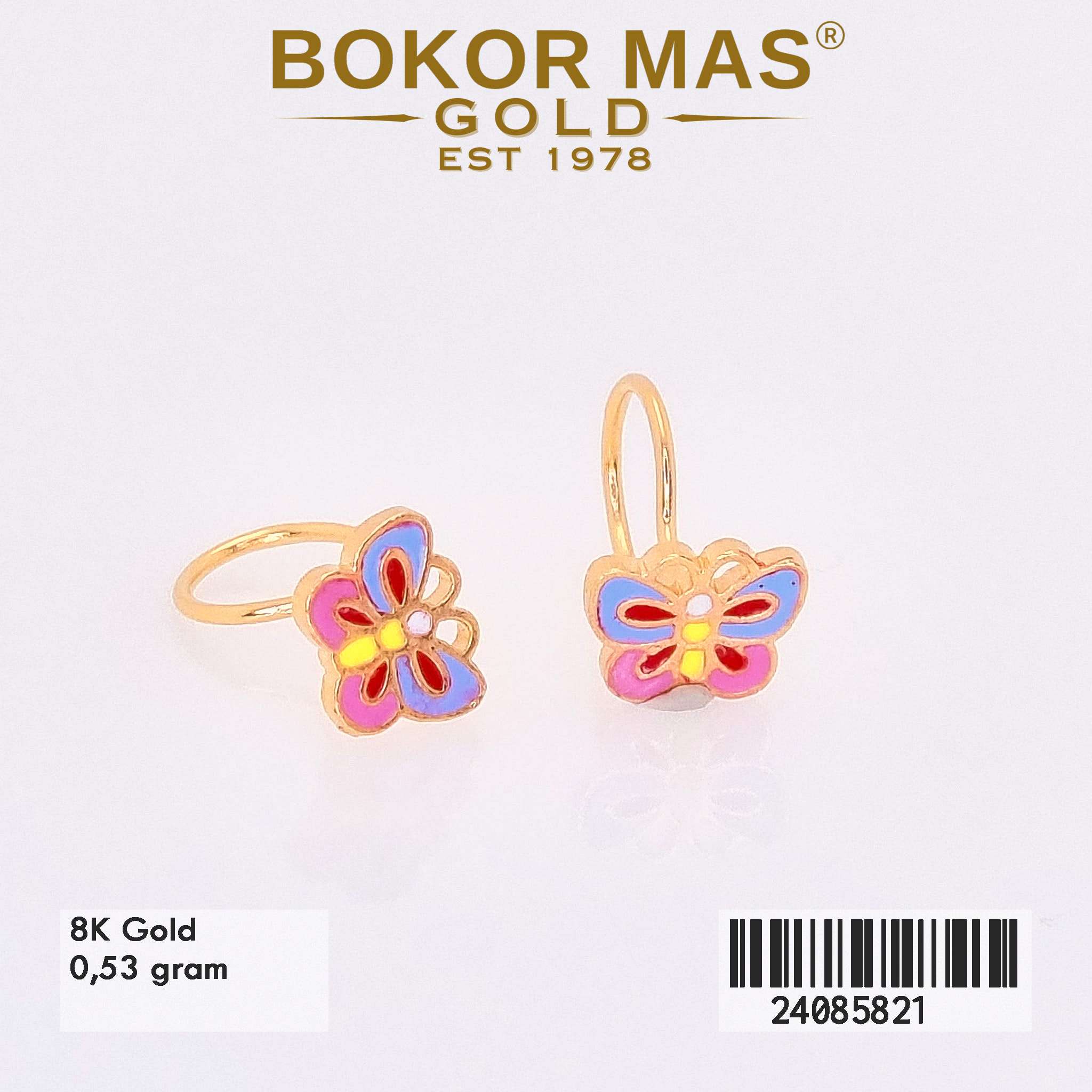 Anting Toge Variasi Butterfly Rainbow - 24085821 - 8K